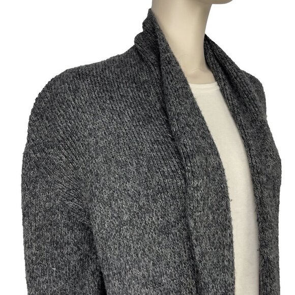 LA LLAMA Comfy Alpaca Hand‎ Knitted Long Sweater Cardigan sz L - Picture 4 of 8